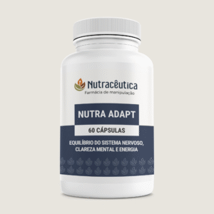 NUTRA ADAPT – Bacopa, Rhodiola, Magnésio Quelado e L-Teanina para Estresse, Clareza Mental e Energia Equilibrada