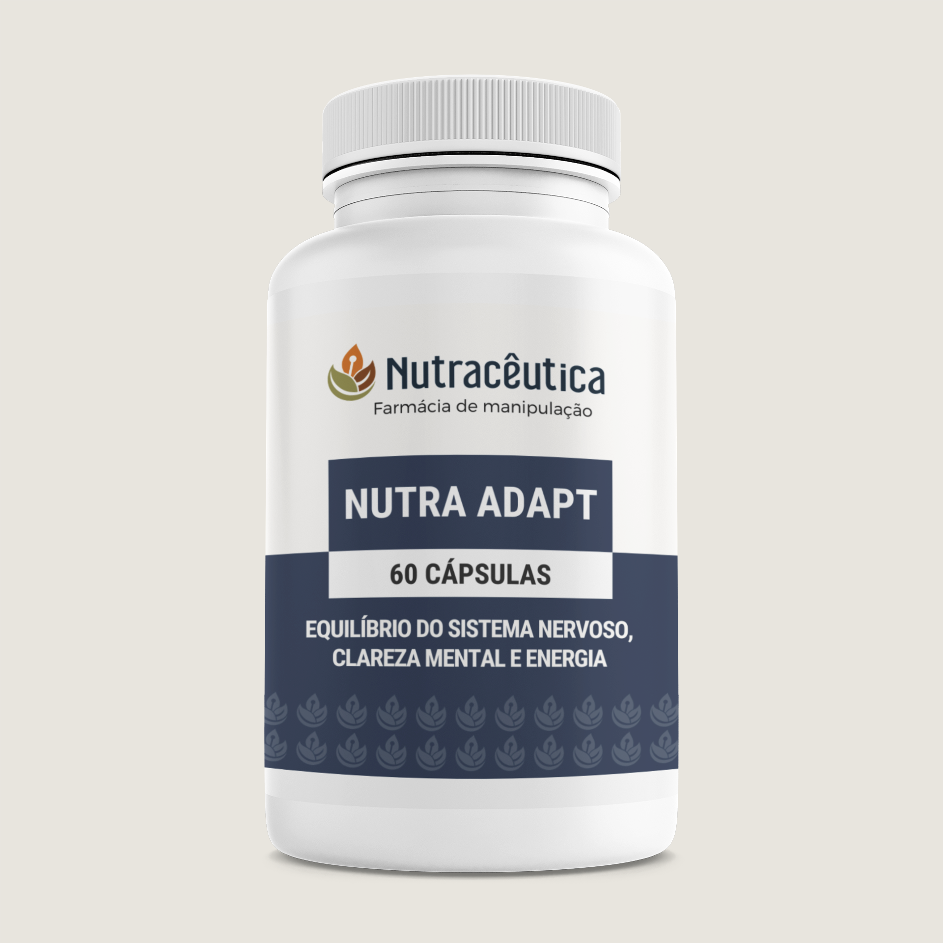 NUTRA ADAPT – Bacopa, Rhodiola, Magnésio Quelado e L-Teanina para Estresse, Clareza Mental e Energia Equilibrada