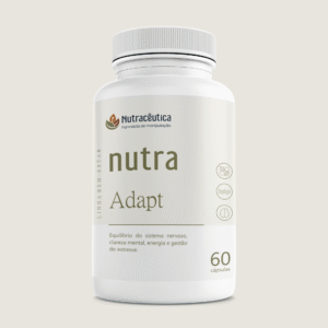 NUTRA ADAPT – Bacopa, Rhodiola, Magnésio Quelado e L-Teanina para Estresse, Clareza Mental e Energia Equilibrada