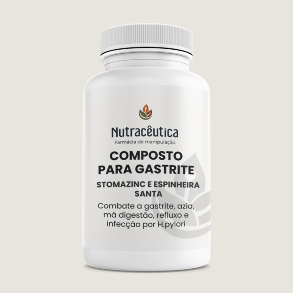 Composto para Gastrite e Refluxo | Stomazinc e Espinheira Santa 30 doses