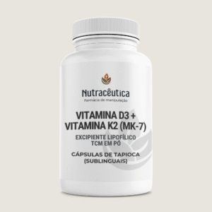Vitamina D3 4000ui + Vitamina K2 (MK-7) 100mcg | com TCM em pó