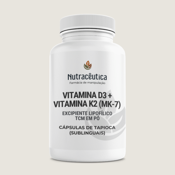 Vitamina D3 4000ui + Vitamina K2 (MK-7) 100mcg | com TCM em pó