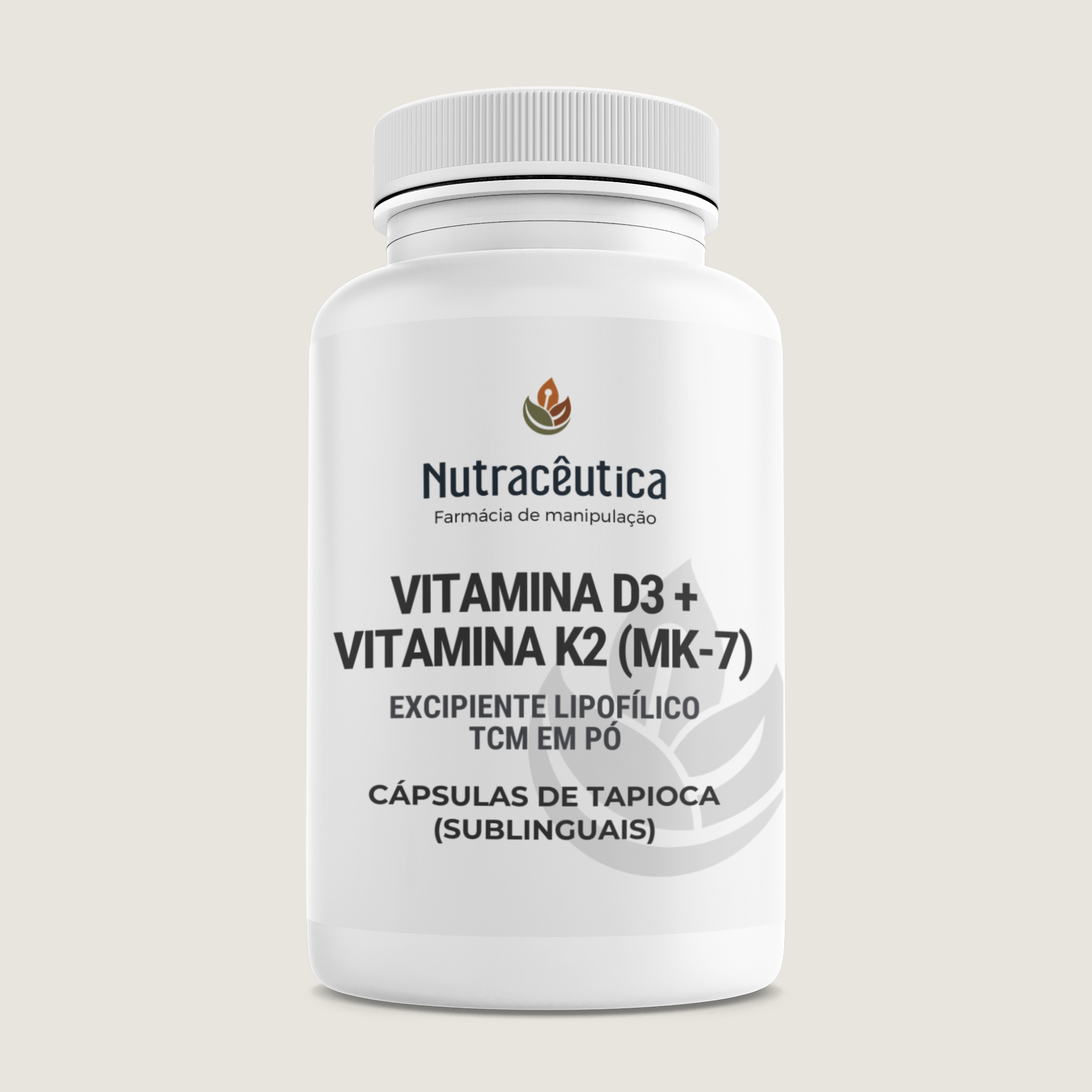 Vitamina D3 4000ui + Vitamina K2 (MK-7) 100mcg | com TCM em pó