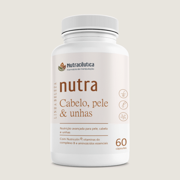 NUTRA CABELO, PELE E UNHAS | Queda de cabelo, unhas fracas e pele sem viço com Nutricolin®, ácido hialurônico, vitaminas complexo B