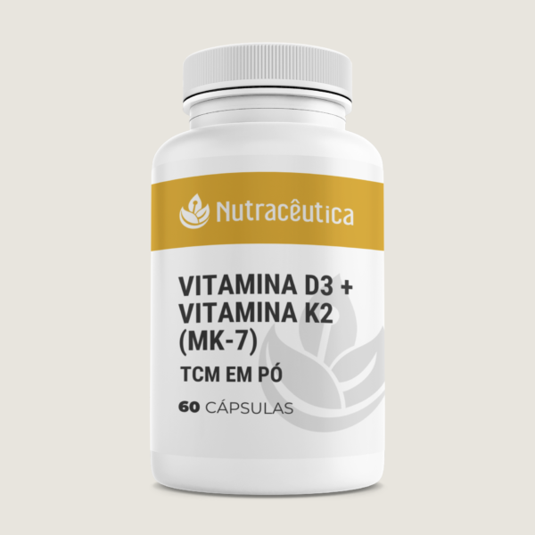 Vitamina D3 4000ui + Vitamina K2 (MK-7) 100mcg | com TCM em pó