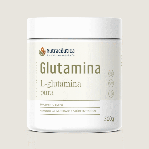 Glutamina Pura 300g | Saúde intestinal e imunidade