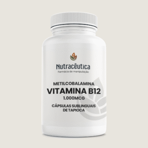 Vitamina B12 (metilcobalamina) 1.000mcg | Cápsulas sublinguais de tapioca