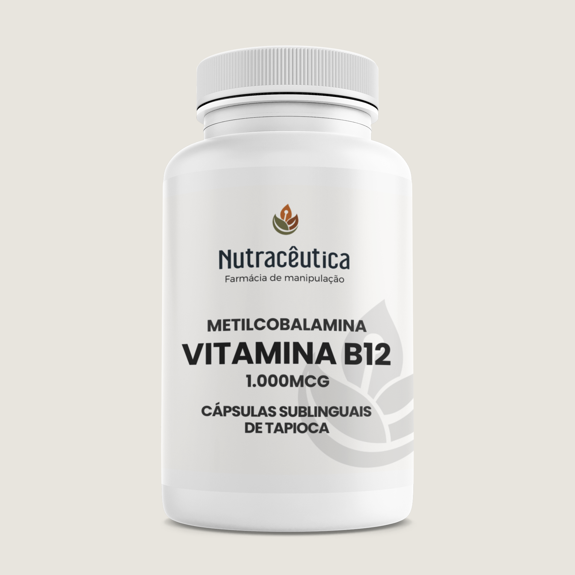 Vitamina B12 (metilcobalamina) 1.000mcg | Cápsulas sublinguais de tapioca