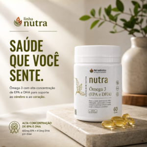 NUTRA ÔMEGA | Alta pureza e concentração ideal de EPA e DHA