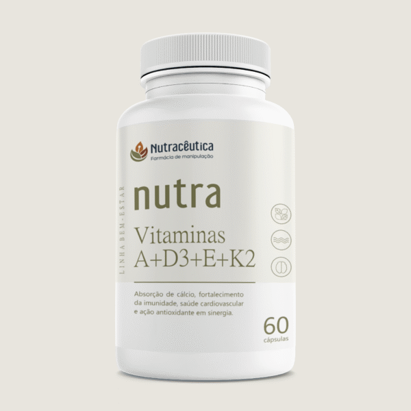 NUTRA VITAMINAS - A D E K | com excipiente lipofílico TCM em pó