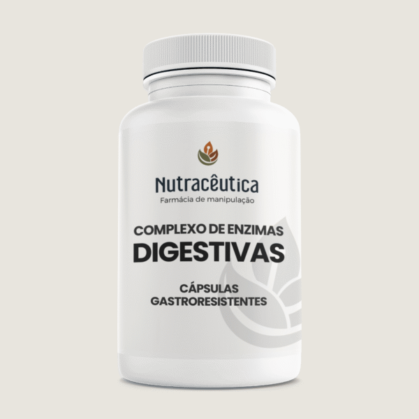 Complexo de Enzimas Digestivas Cápsulas Gastroresistentes – Protease, Lipase, Pancreatina, Bromelina e Amilase | Digestão