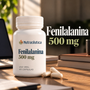 L-Fenilalanina 500 mg – Foco, Memória e Concentração | 60 Cápsulas