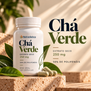 Chá Verde 250 mg – Metabolismo, Controle de Peso e Ação Antioxidante | 120 Cápsulas